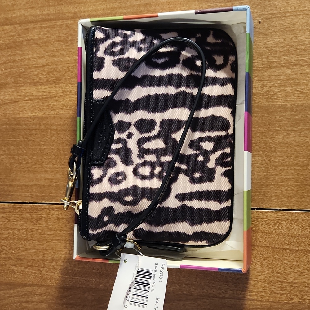 Coach Ocelot Print Wristlet